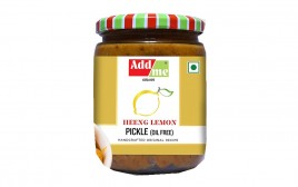 Add me Heeng Lemon Pickle (Oil Free)  Glass Jar  600 grams